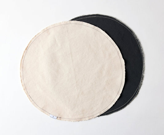 Round Placemats- Set of 2 - celina mancurti - Placemats - Ivory - -100% Cotton