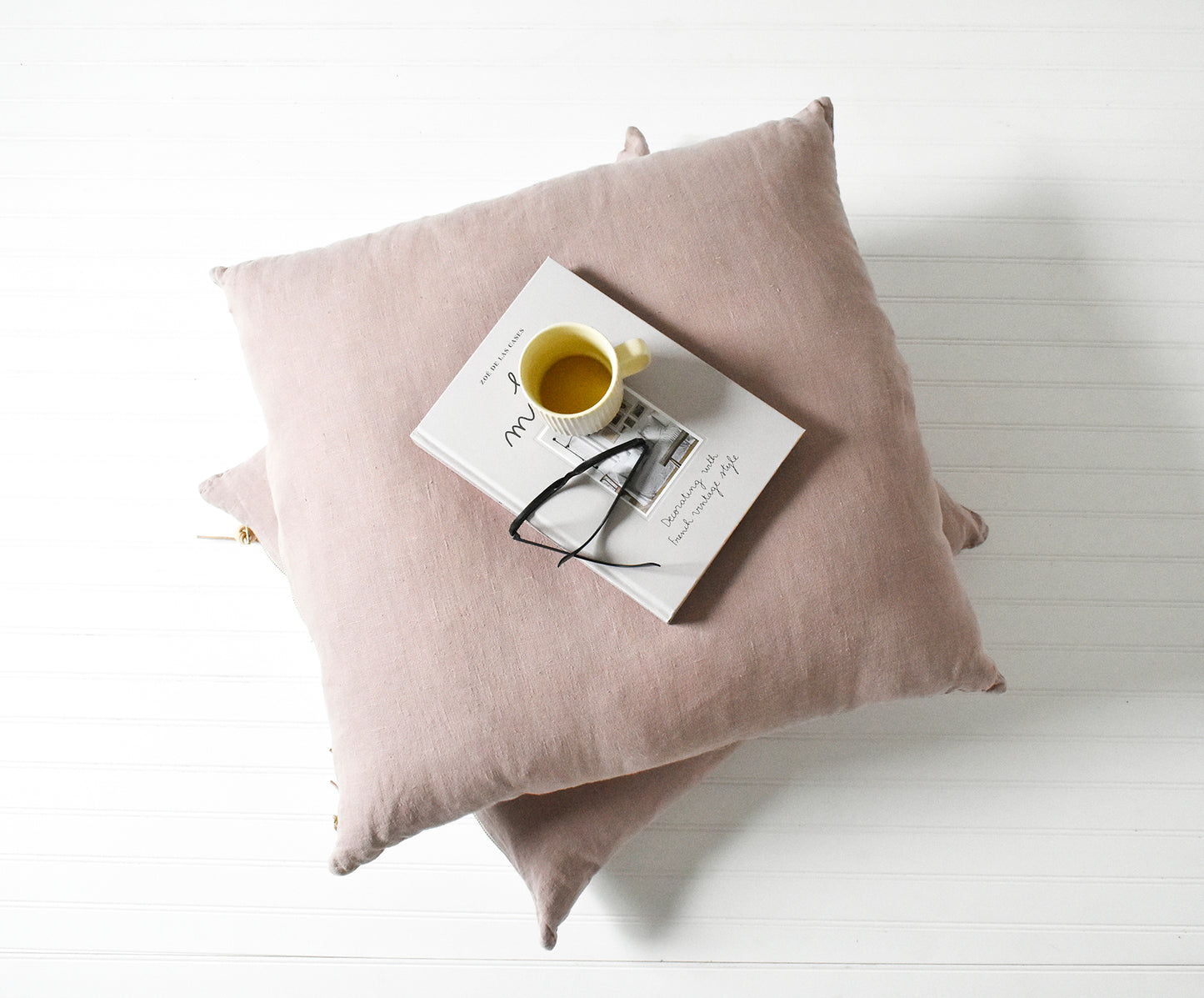 Shadow Rose Washed Linen Pillow