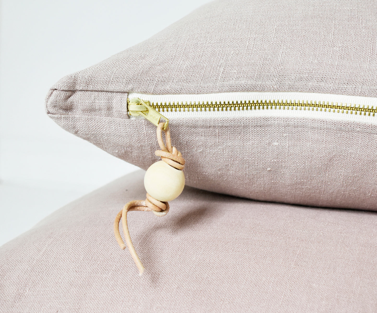 Shadow Rose Washed Linen Pillow