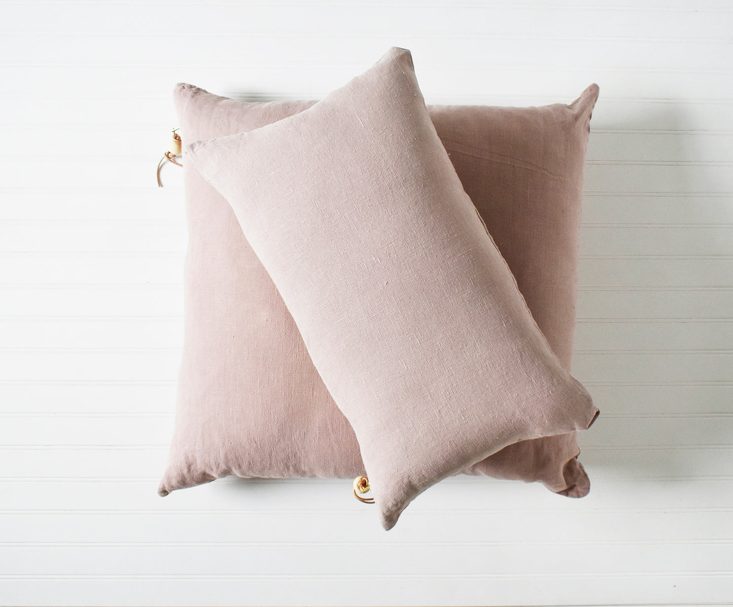 Shadow Rose Washed Linen Pillow