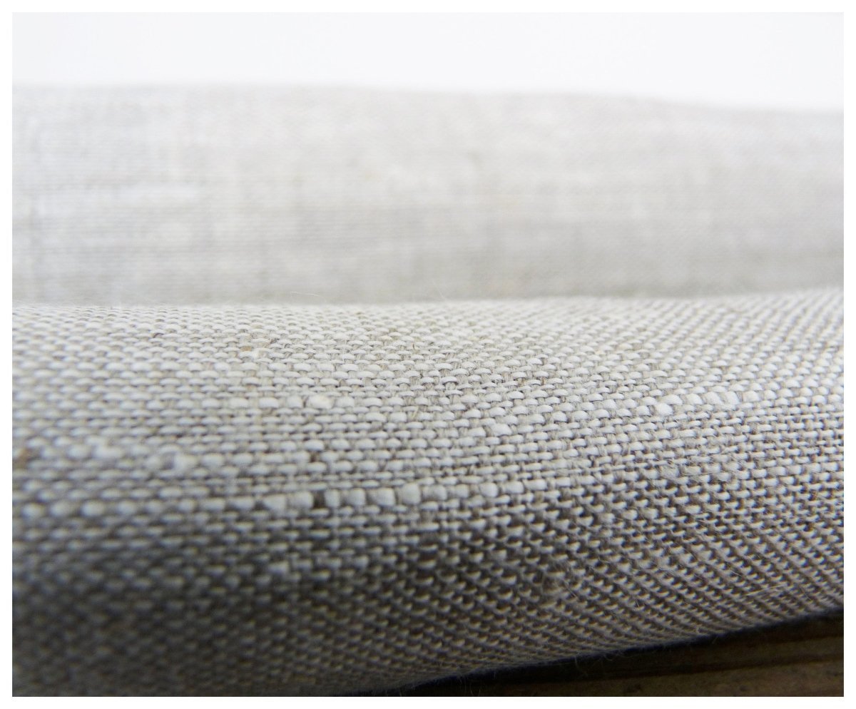 Solid Oatmeal Linen by the Yard - celina mancurti - fabric - ---