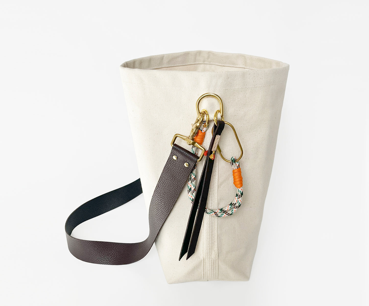 Studio #3 Charm Set – Handmade Leather and Rope Bag Charms