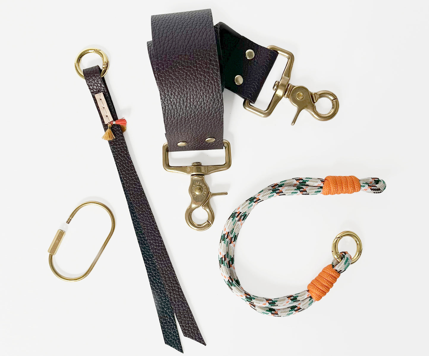 Studio #3 Charm Set – Handmade Leather and Rope Bag Charms