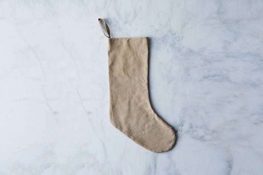 Suede Christmas Stocking