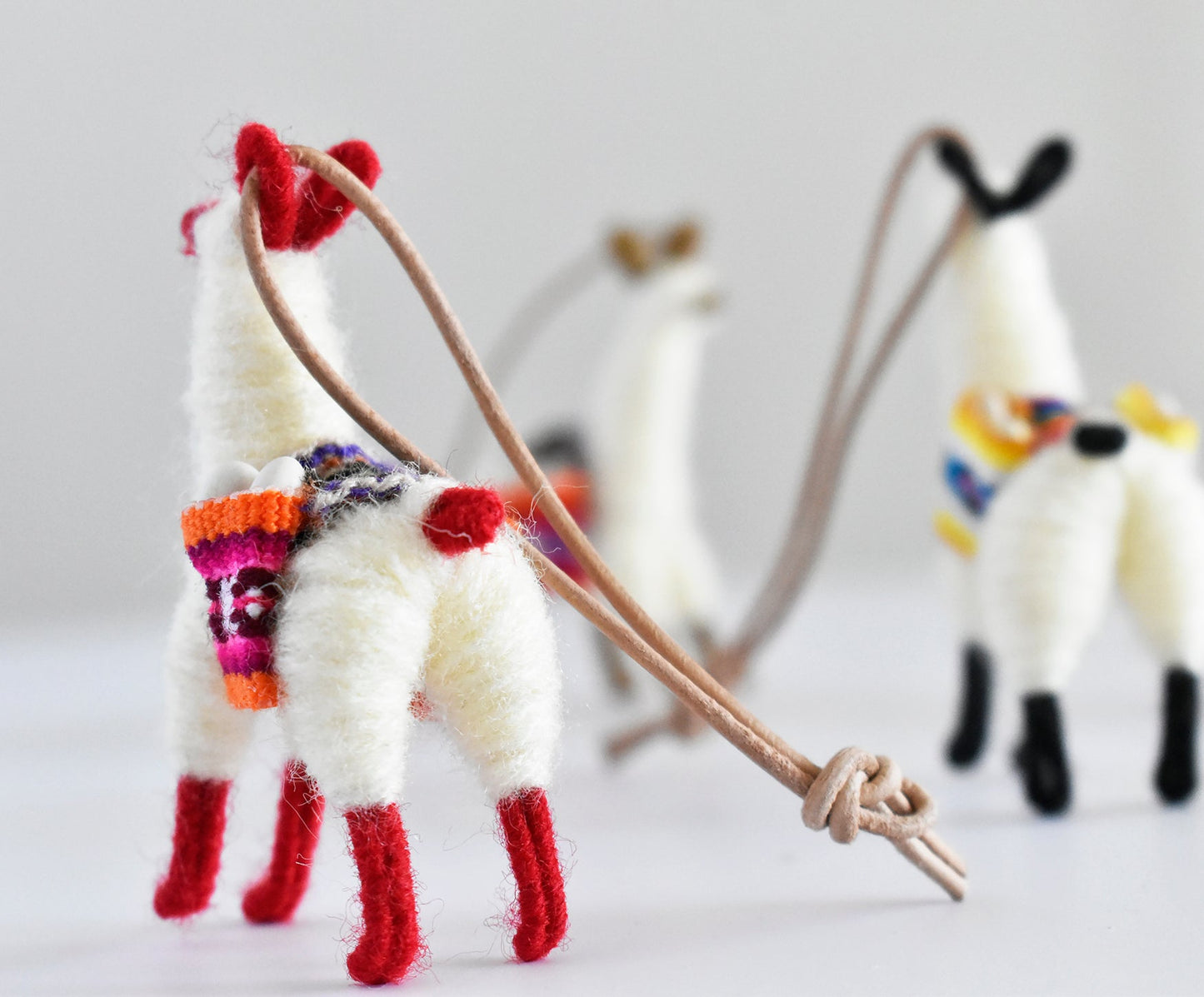 Tiny Llama Ornaments - Set of 5