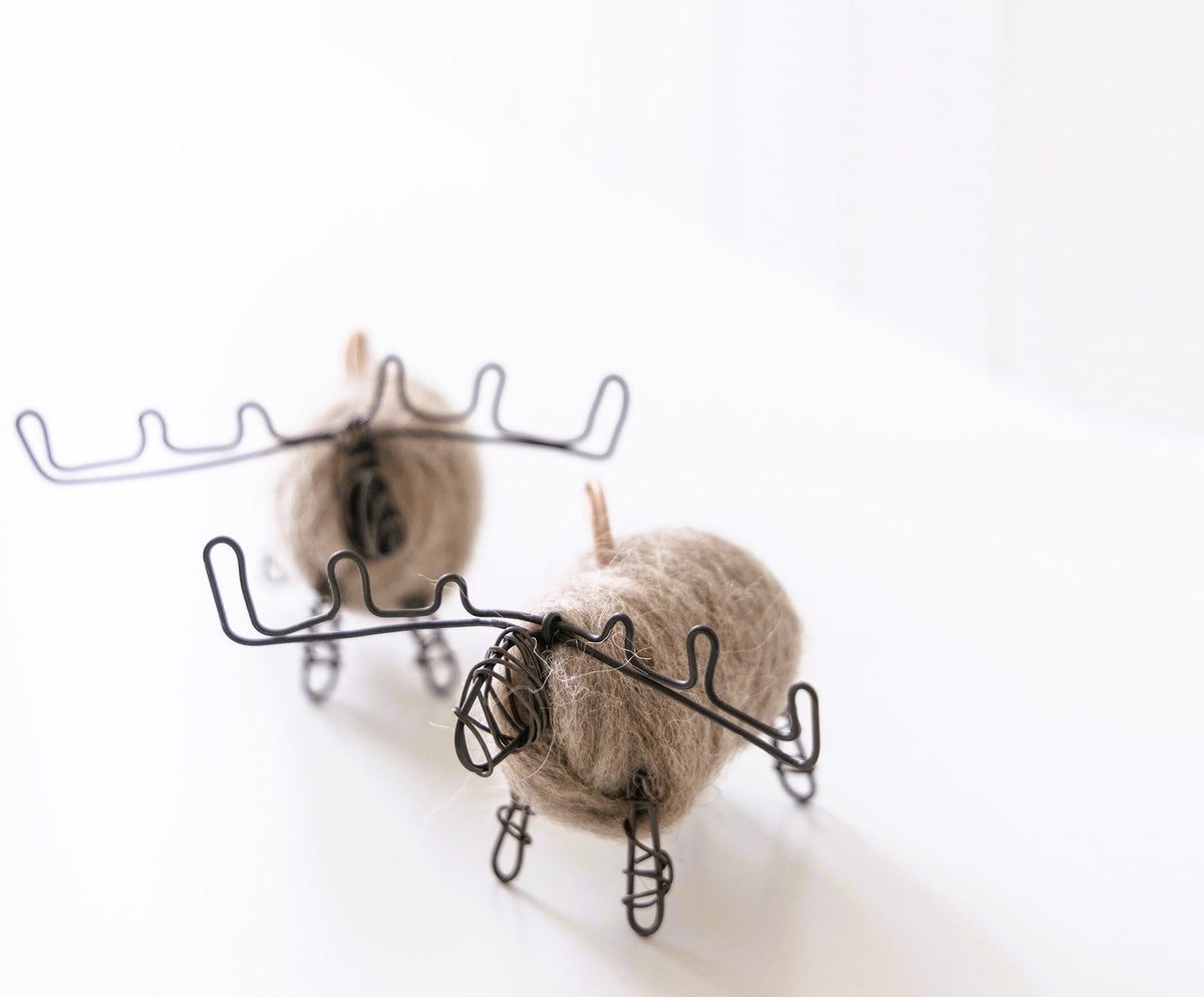 Tiny Reindeer Ornaments- Set of 2 - celina mancurti - Christmas Ornaments - -Pre Order Yours