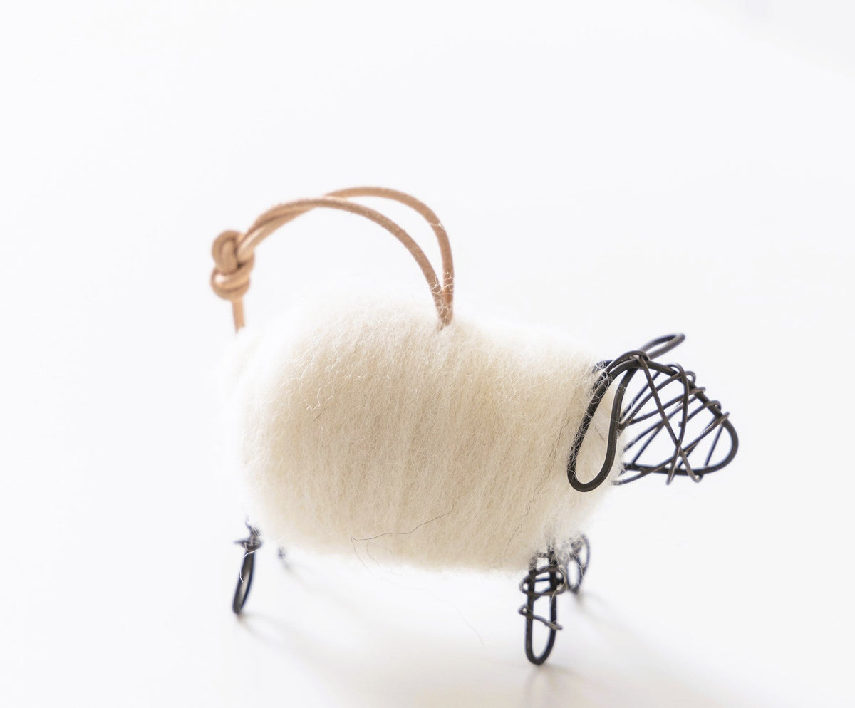 Tiny Sheep Ornaments- Set of 2 - celina mancurti - Christmas Ornaments - -Pre Order Yours