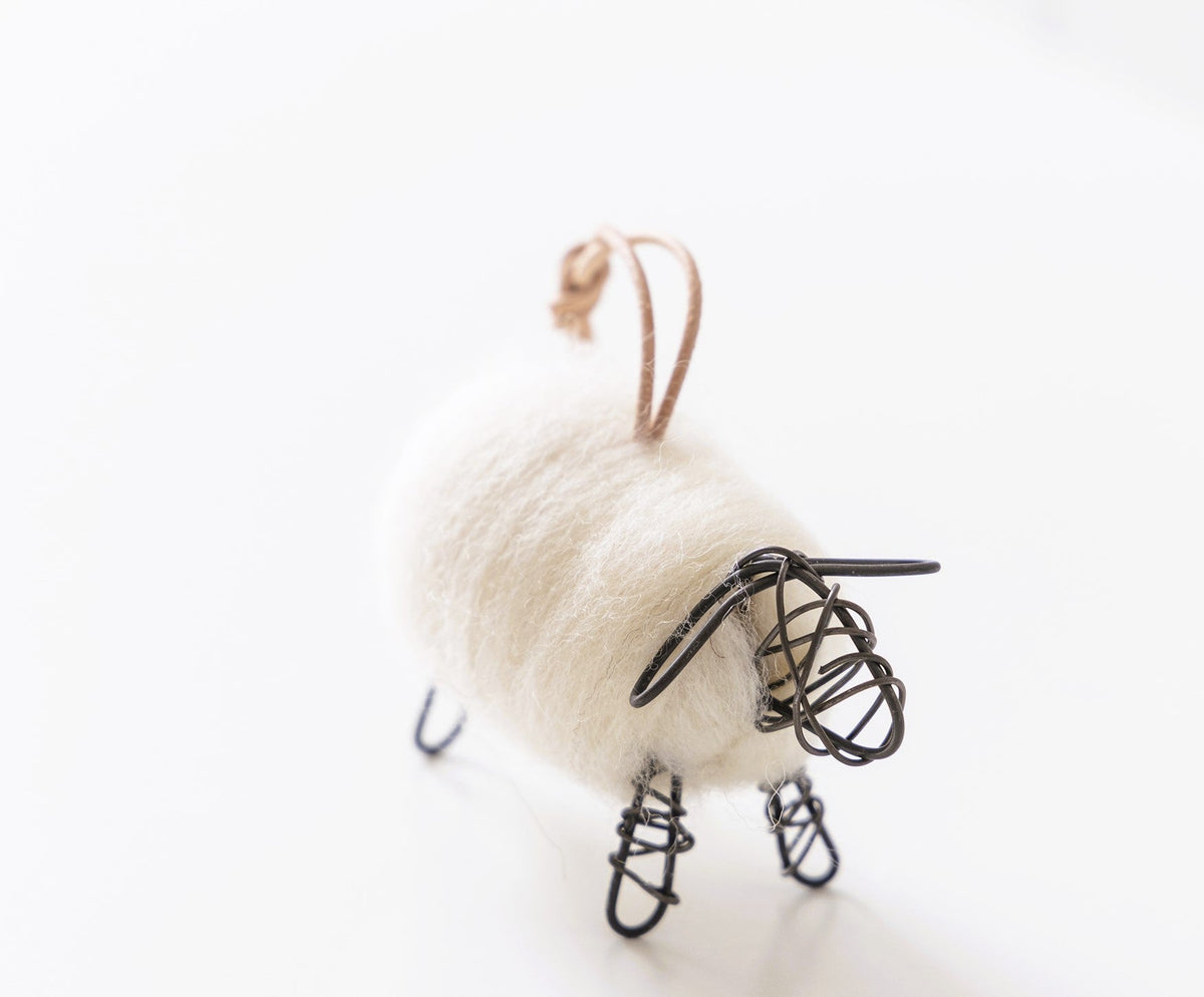Tiny Sheep Ornaments- Set of 2 - celina mancurti - Christmas Ornaments - -Pre Order Yours
