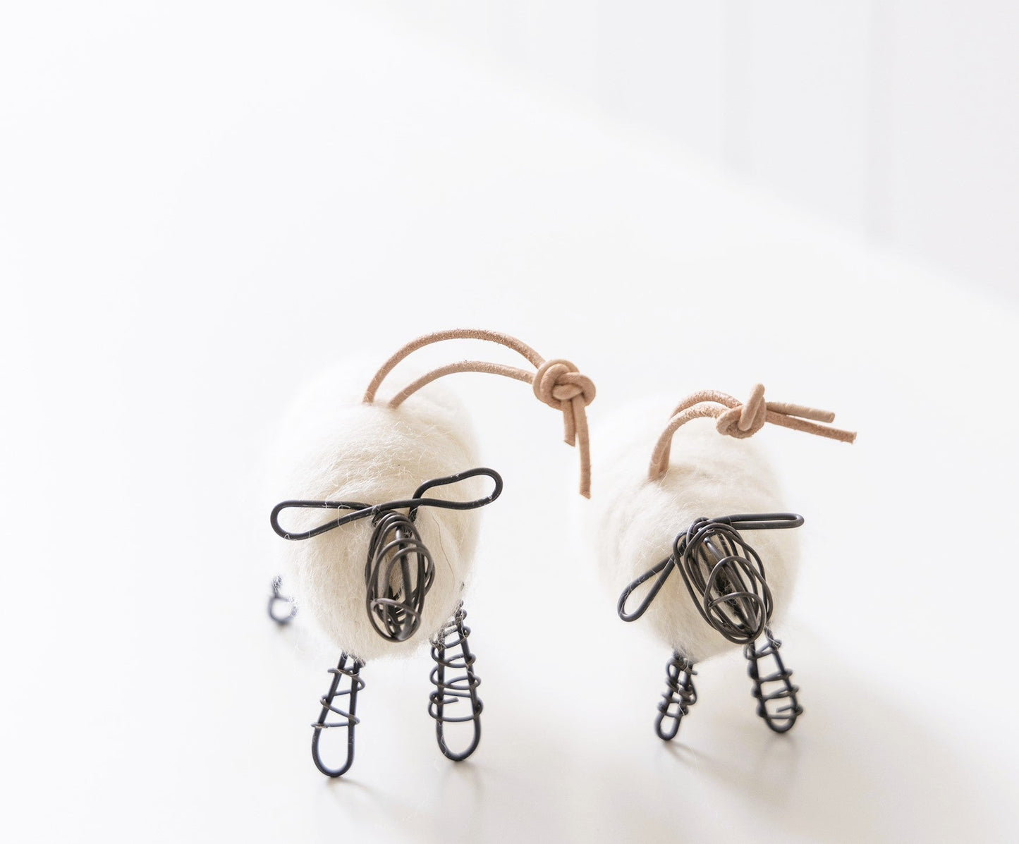 Tiny Sheep Ornaments- Set of 2 - celina mancurti - Christmas Ornaments - -Pre Order Yours