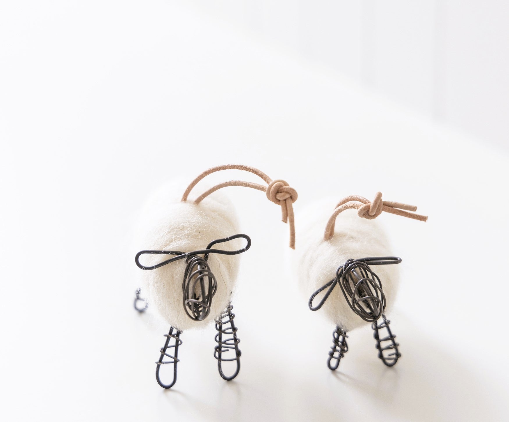 Tiny Sheep Ornaments- Set of 2 - celina mancurti - Christmas Ornaments - -Pre Order Yours