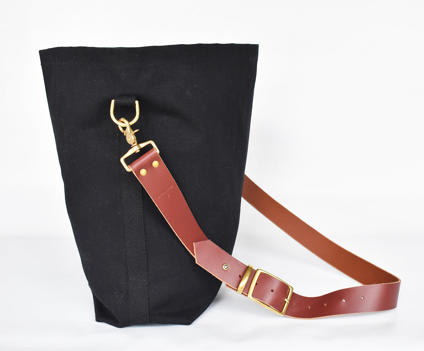 Tote Black with Adjustable Leather Strap