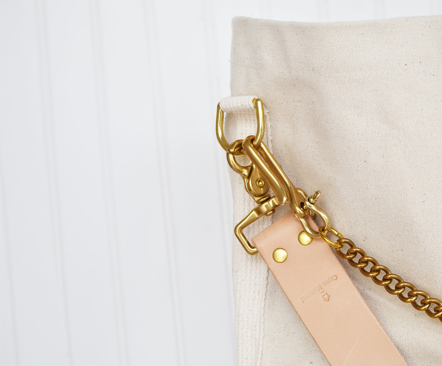 Tote Ivory with Adjustable Leather Strap