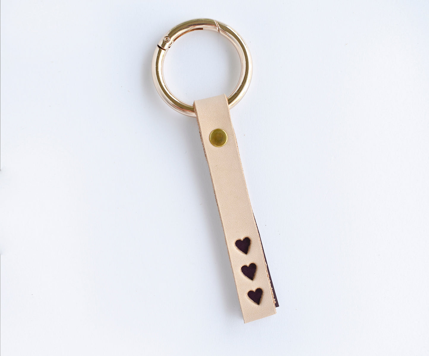 Triple Heart Keychain