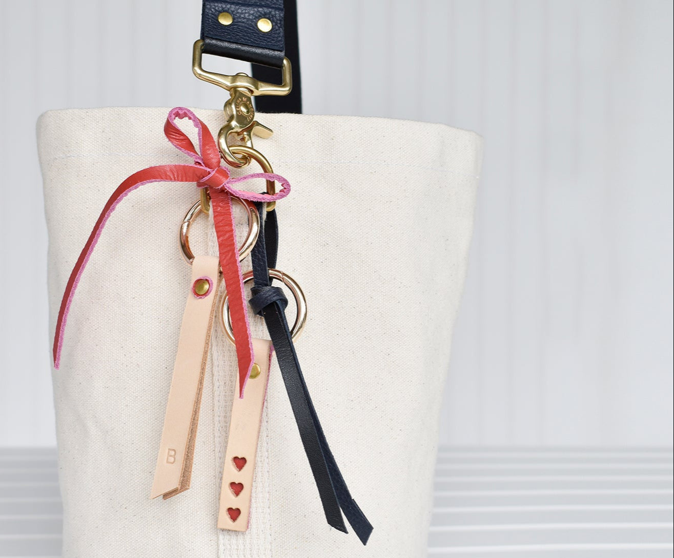 Triple Heart Keychain