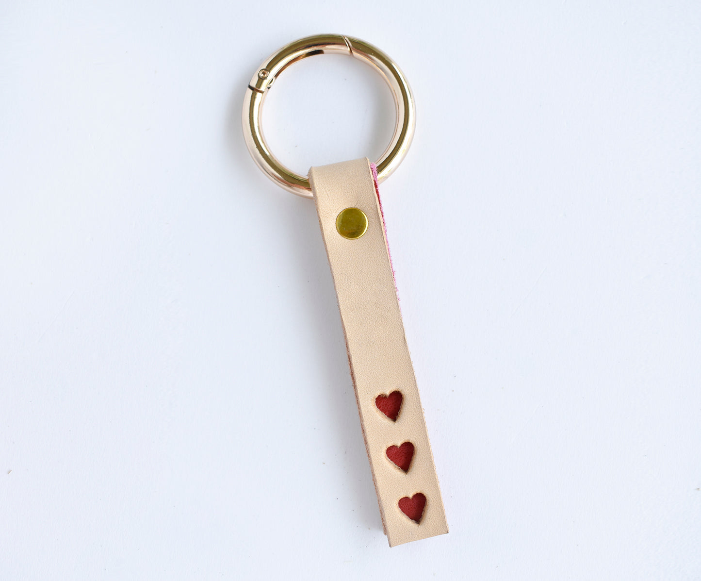 Triple Heart Keychain