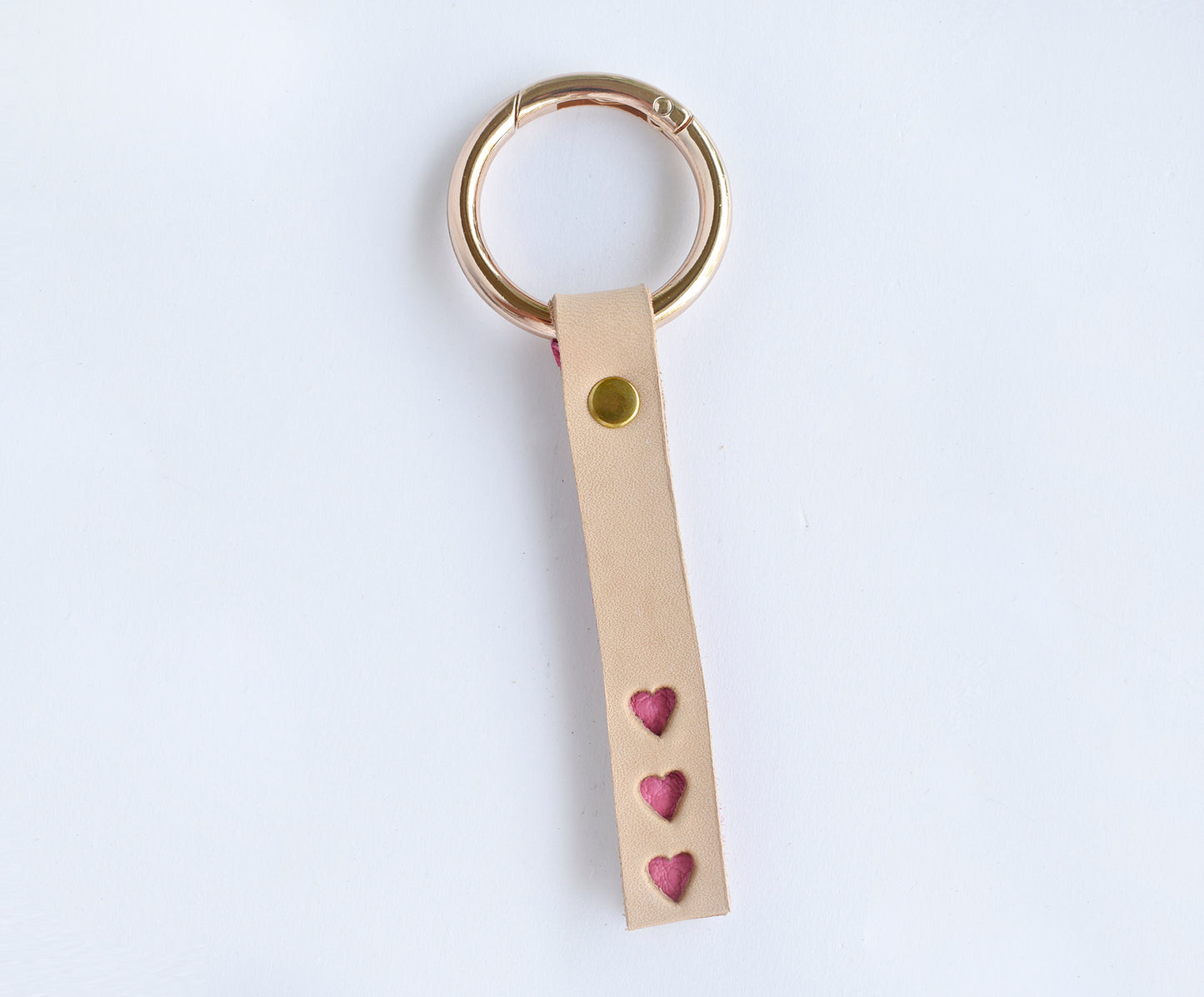 Triple Heart Keychain