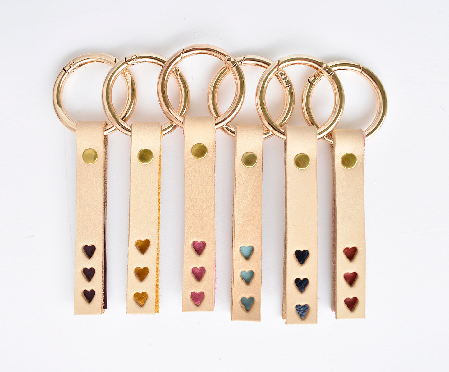 Triple Heart Keychain