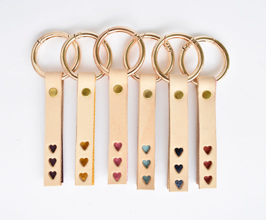 Triple Heart Keychain