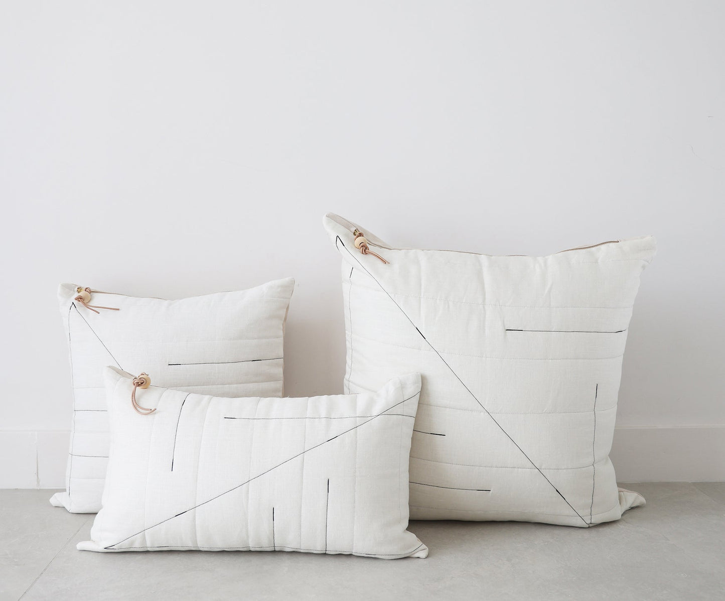 VIDA Linen Pillow- 3 Sizes - celina mancurti - pillow - LARGE 27x27 - -Quilt-like