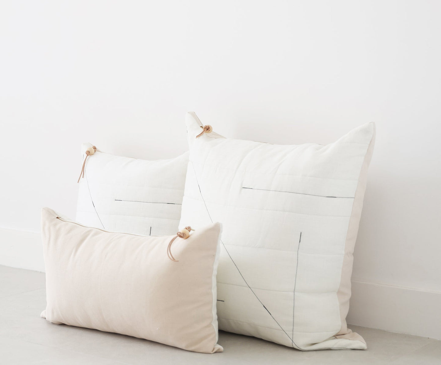 VIDA Linen Pillow- 3 Sizes - celina mancurti - pillow - LARGE 27x27 - -Quilt-like