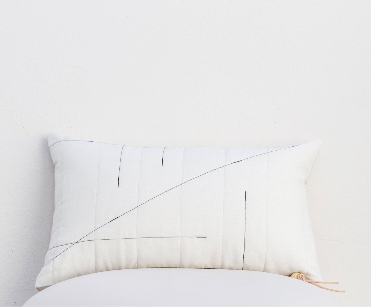 VIDA Linen Pillow- 3 Sizes - celina mancurti - pillow - LARGE 27x27 - -Quilt-like