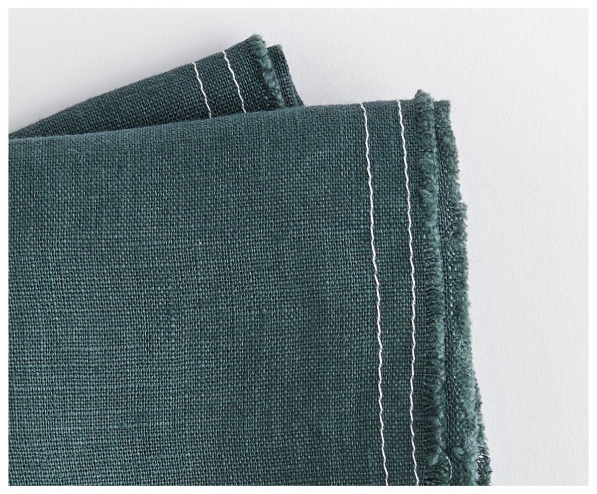 Green linen napkins - Beanchy