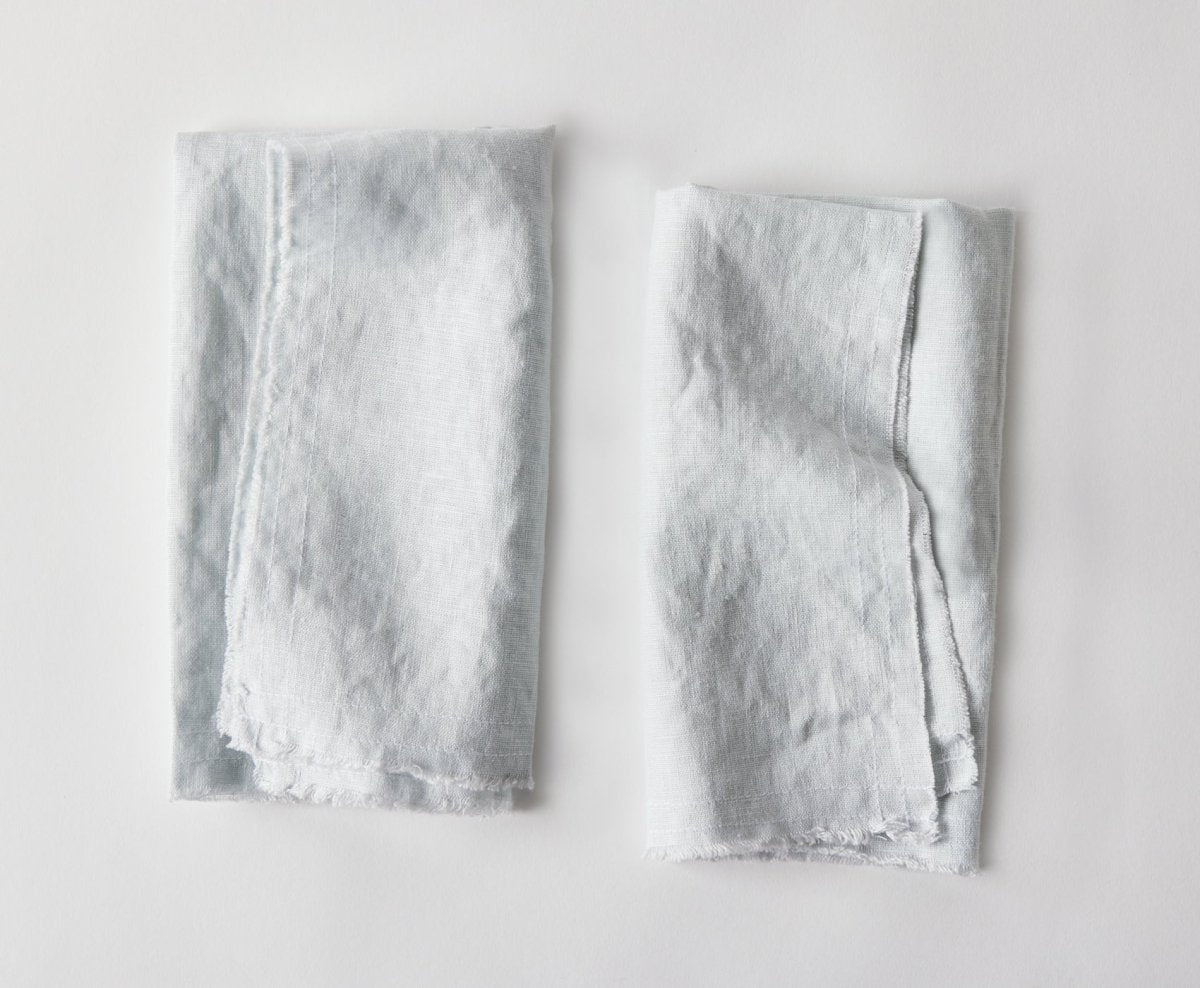 Wild Linen Napkins- Fog - celina mancurti - napkins - -set of 2
