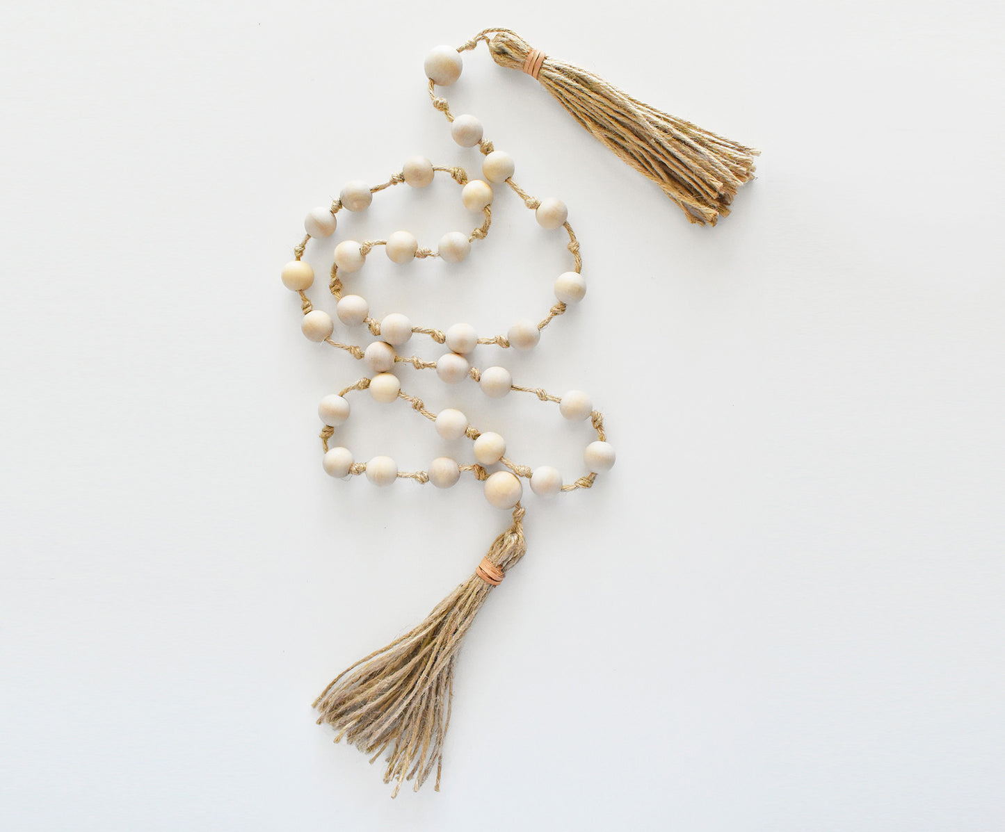 Wood Garland – Jute & Leather