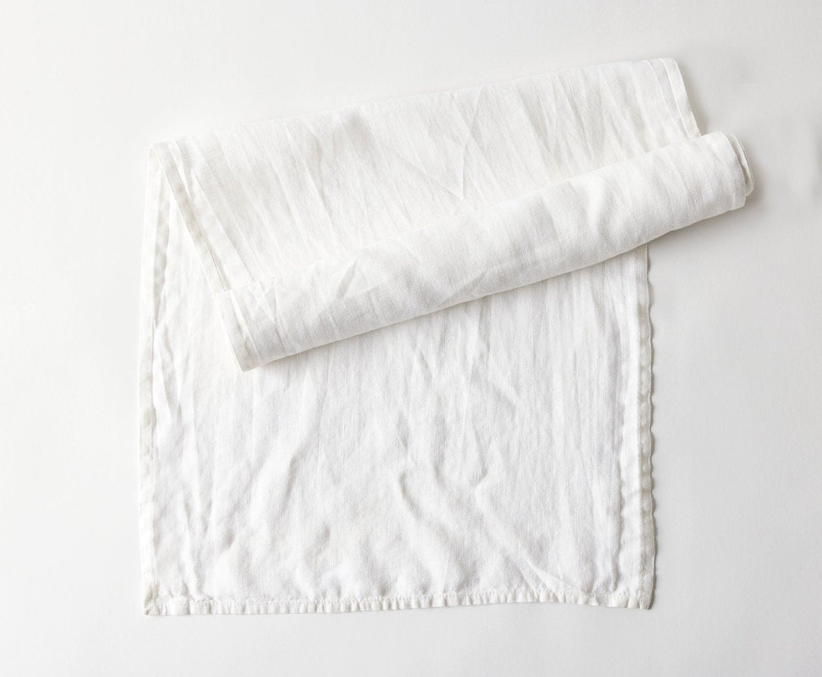 Your Everyday Linen Table Runner - celina mancurti - Runner - Off White - -Off-white & Oatmeal