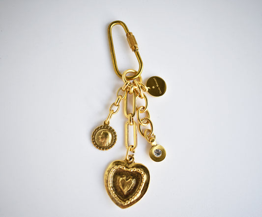 Amore Heart Bag Charm