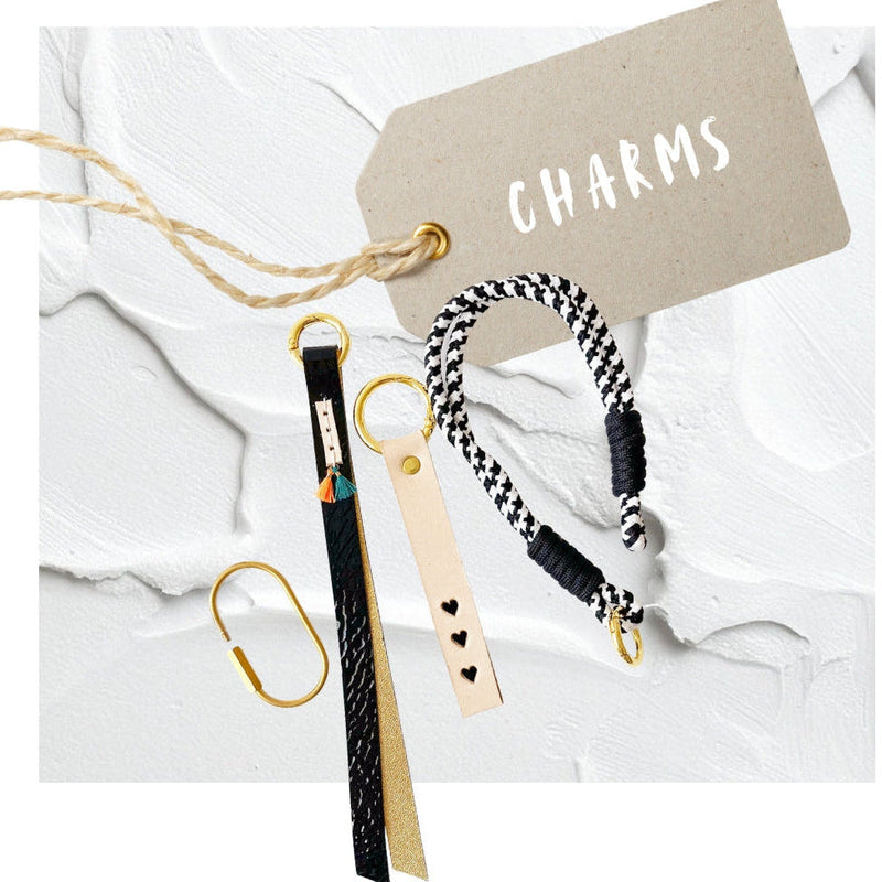 charms and keychains for your tote bag